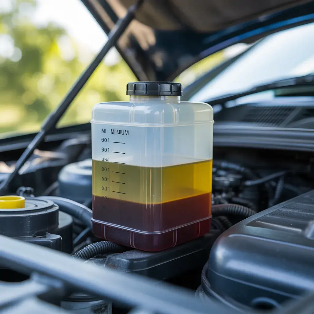 Signs of low brake fluid