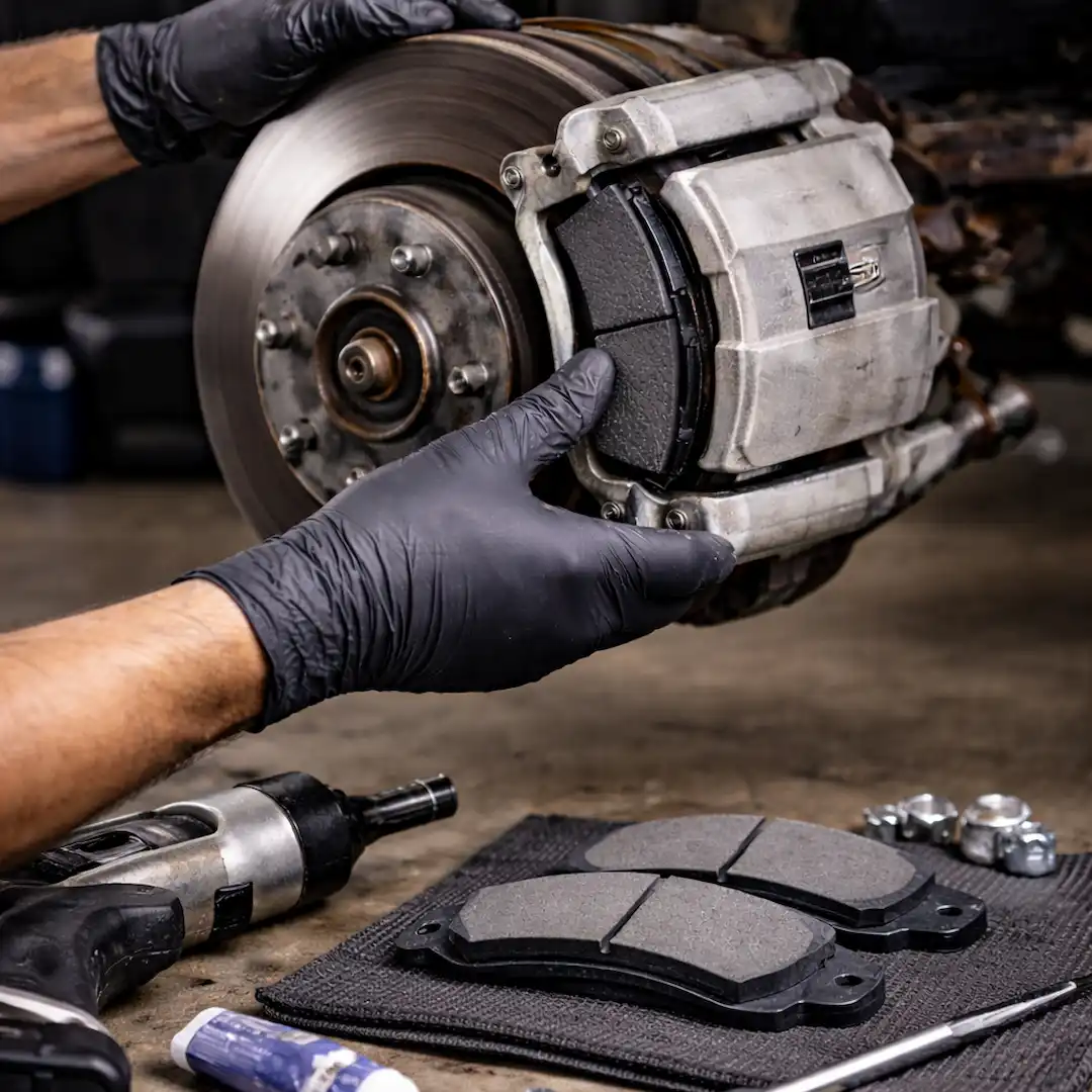 Range Rover Supercharged brake pads replacement